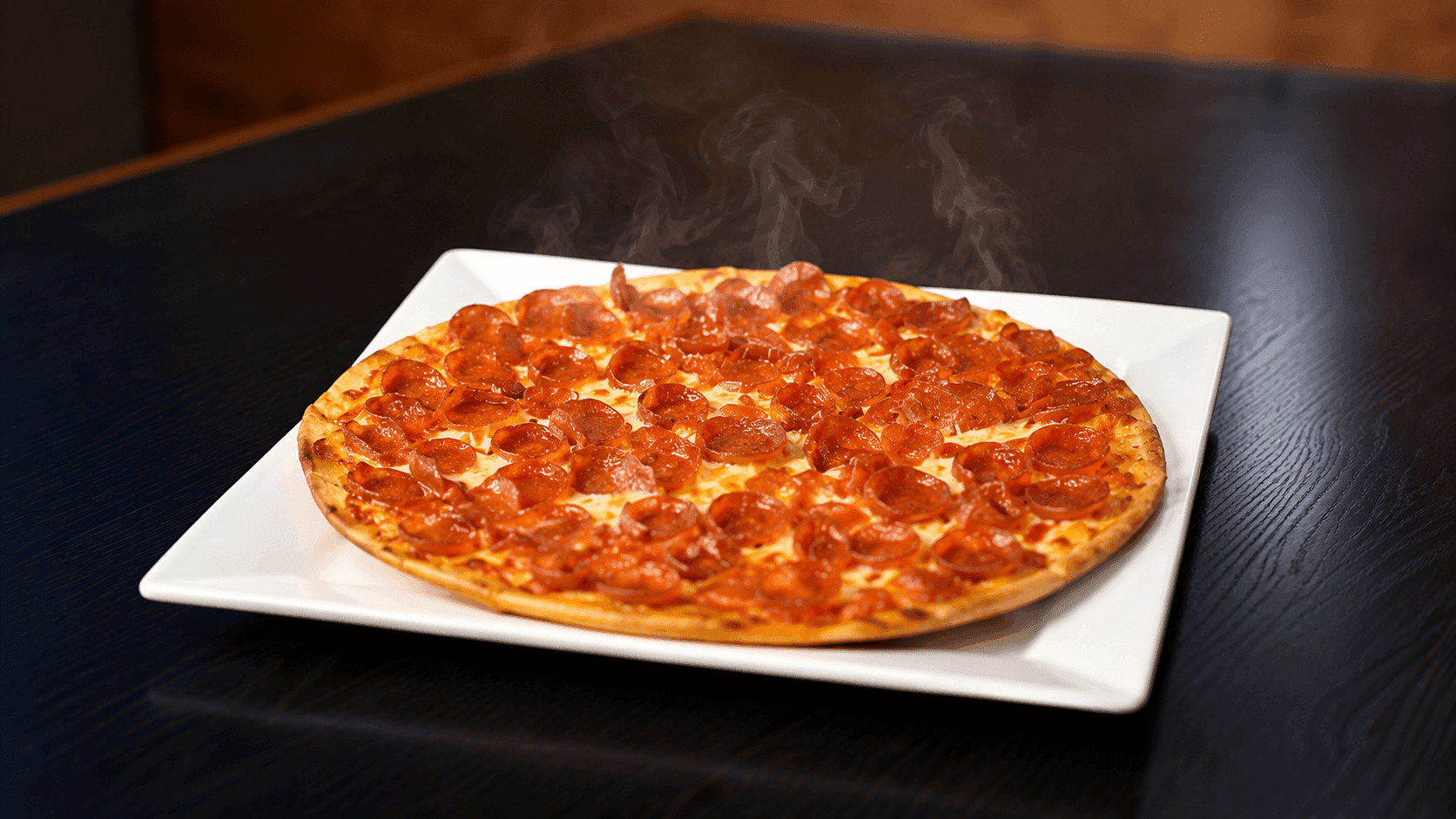 Mega hot honey pepperoni pizza
