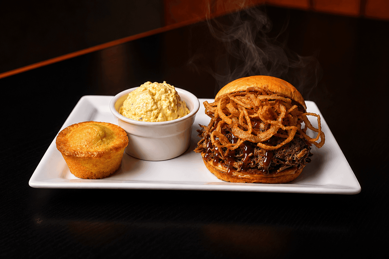Pulled pork sandwich