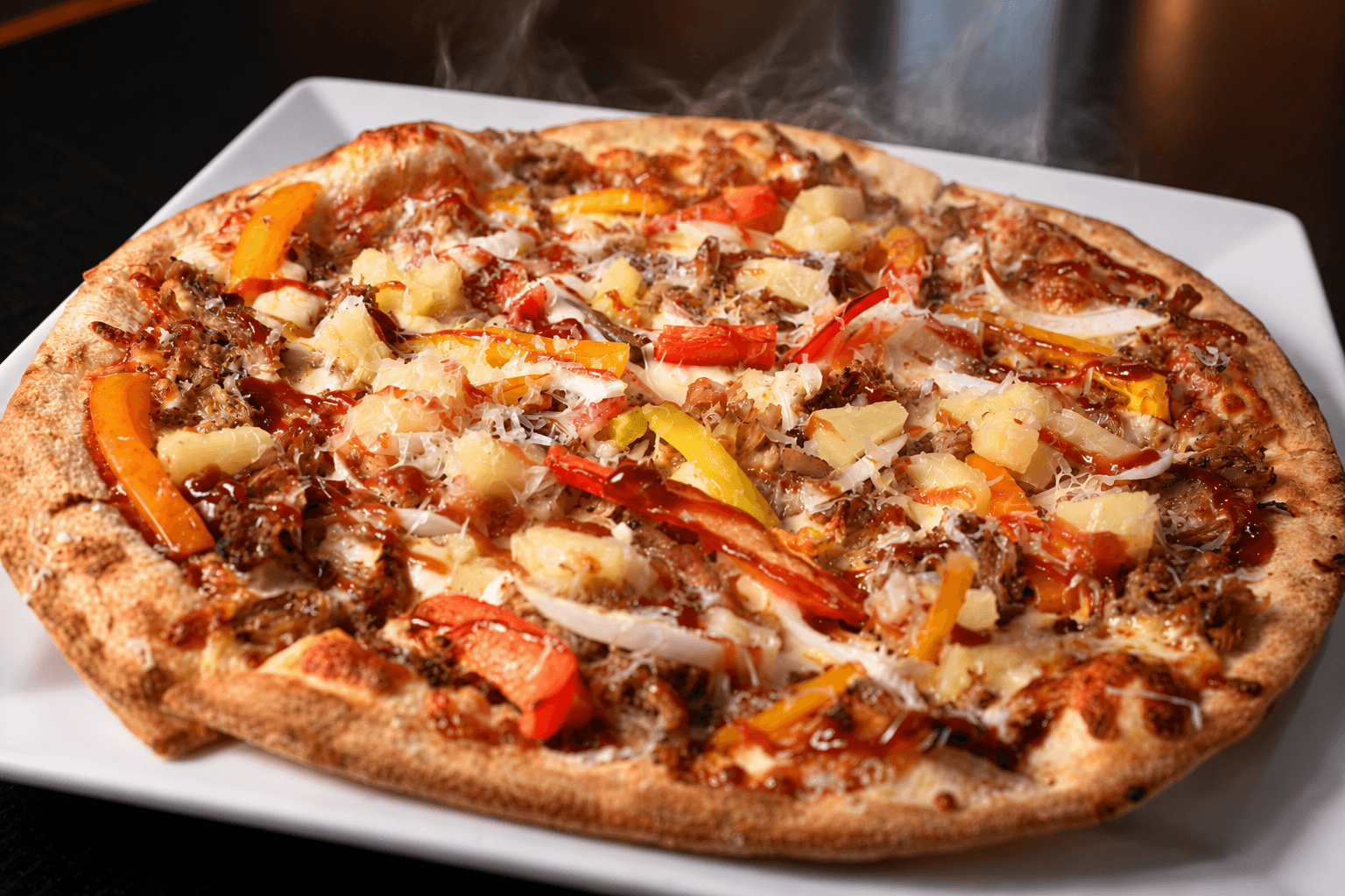 Pork & Pineapple pizza
